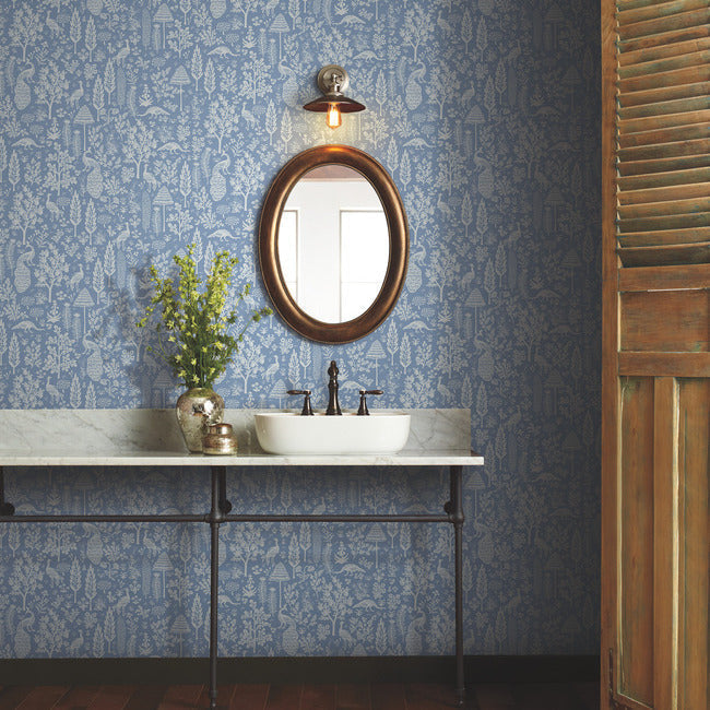 Menagerie Toile Wallpaper by Rifle Paper Co.