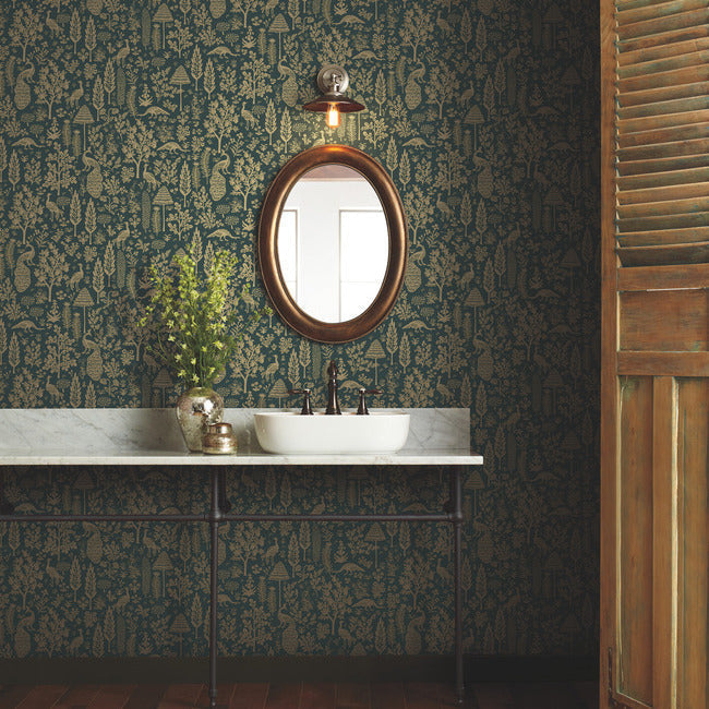 Menagerie Toile Wallpaper by Rifle Paper Co.
