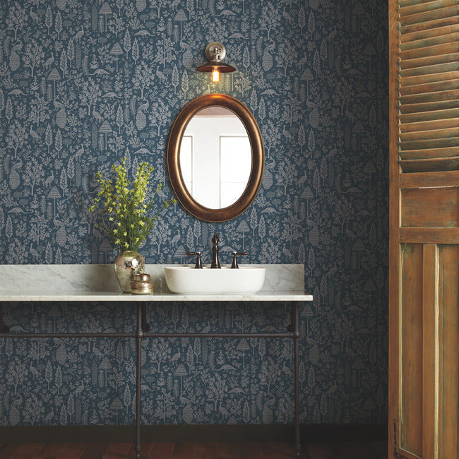 Menagerie Toile Wallpaper by Rifle Paper Co.