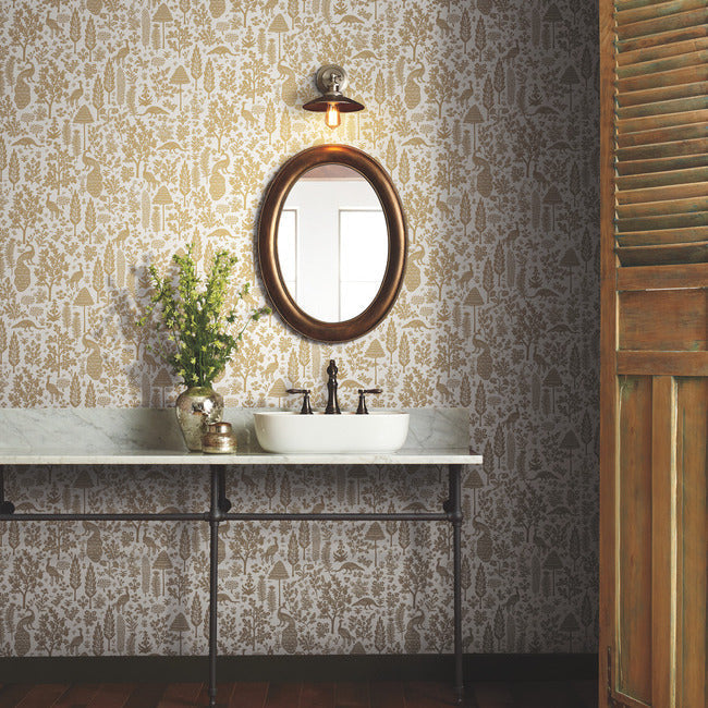Menagerie Toile Wallpaper by Rifle Paper Co.