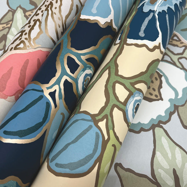 Vincent Poppies Wallpaper by York Wallcoverings