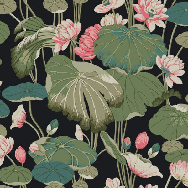 Lotus Pond Wallpaper by York Wallcoverings