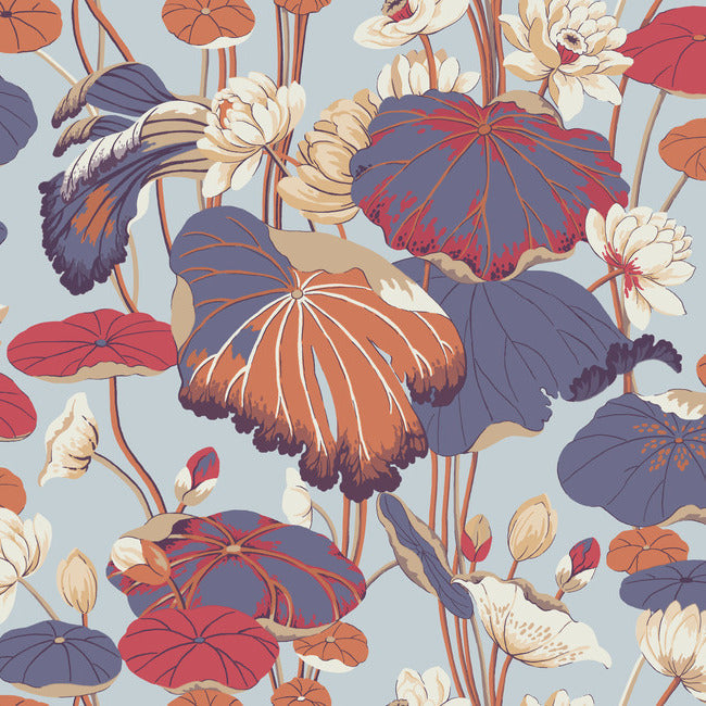 Lotus Pond Wallpaper by York Wallcoverings