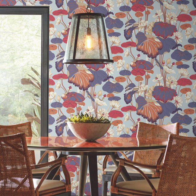 Lotus Pond Wallpaper by York Wallcoverings