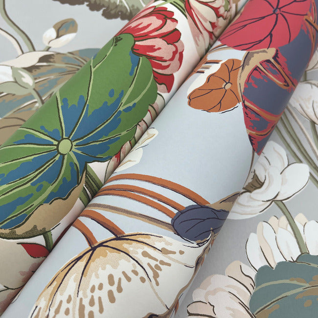 Lotus Pond Wallpaper by York Wallcoverings