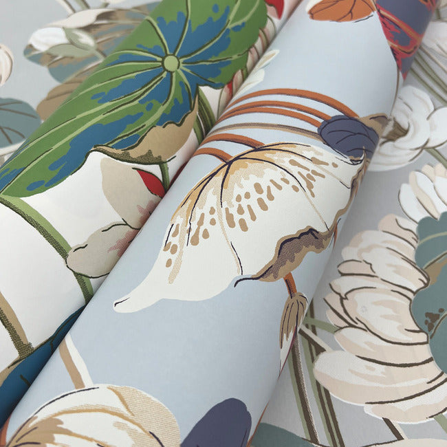 Lotus Pond Wallpaper by York Wallcoverings