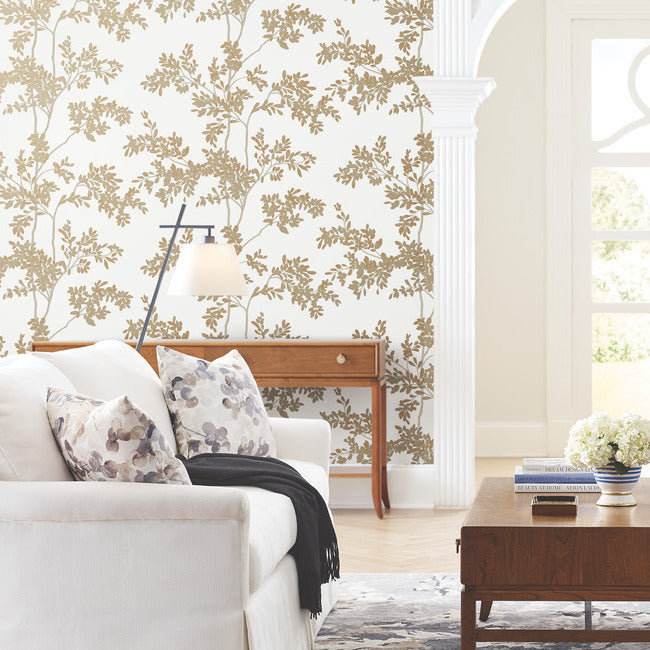 Lunaria Silhouette Wallpaper by York Wallcoverings