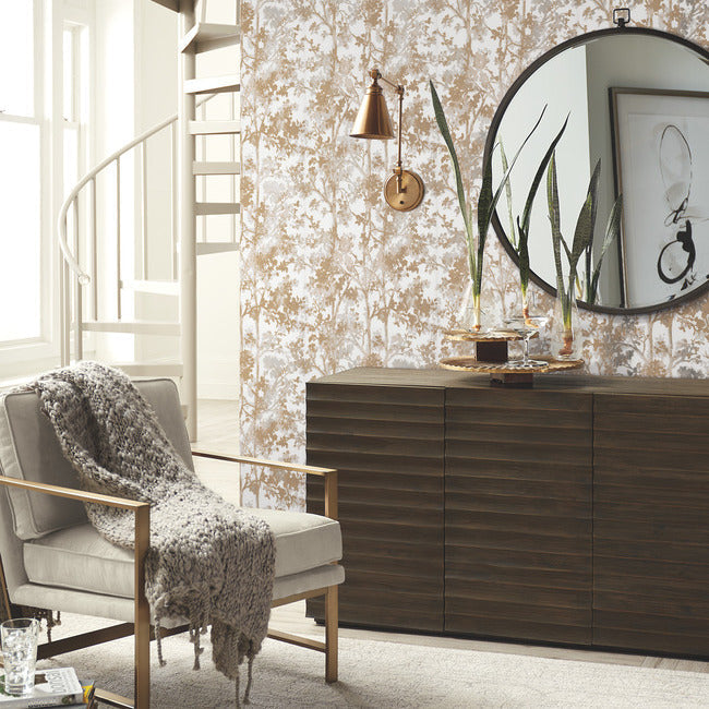 Shimmering Foliage Wallpaper by Antonia Vella