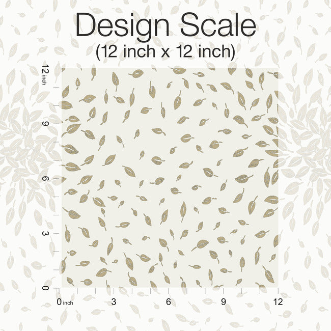 Petite Leaves Wallpaper by Antonia Vella