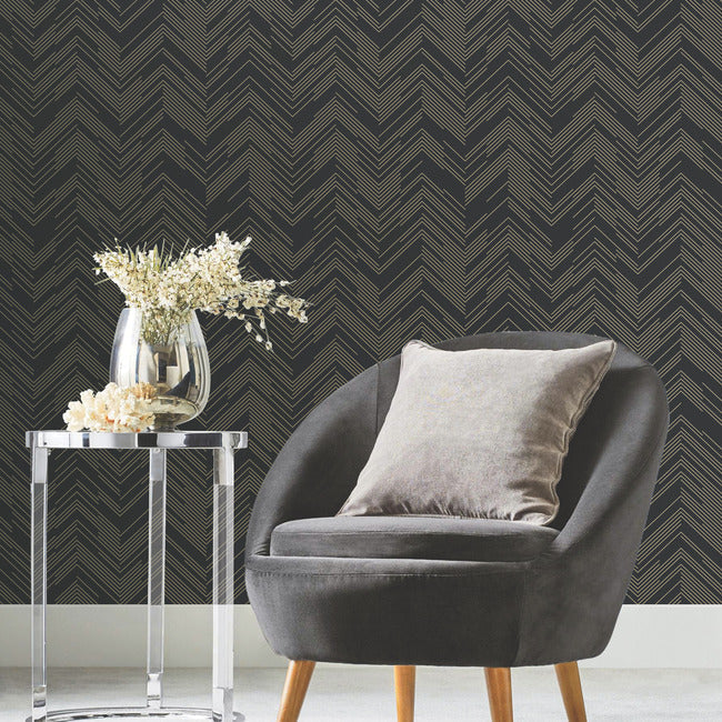 Polished Chevron Wallpaper by Antonina Vella