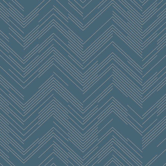 Polished Chevron Wallpaper by Antonina Vella