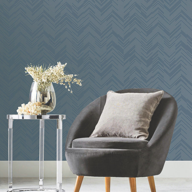Polished Chevron Wallpaper by Antonina Vella