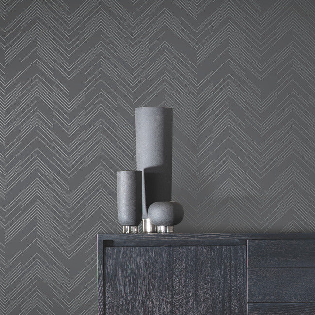 Polished Chevron Wallpaper by Antonina Vella