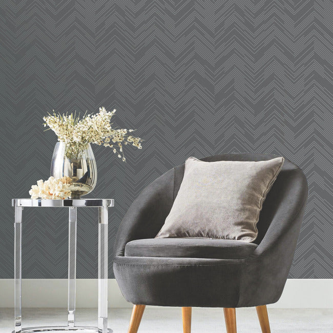 Polished Chevron Wallpaper by Antonina Vella