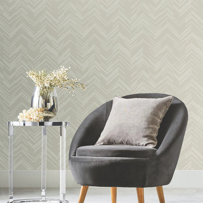 Polished Chevron Wallpaper by Antonina Vella
