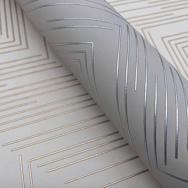 Polished Chevron Wallpaper by Antonina Vella