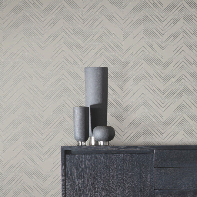Polished Chevron Wallpaper by Antonina Vella