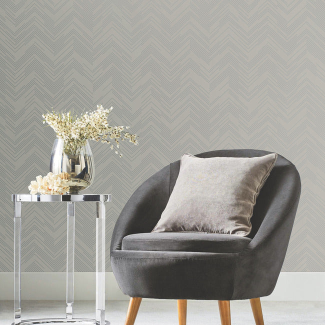 Polished Chevron Wallpaper by Antonina Vella