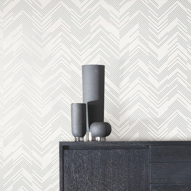 Polished Chevron Wallpaper by Antonina Vella