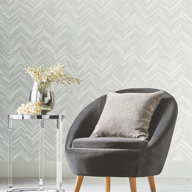 Polished Chevron Wallpaper by Antonina Vella