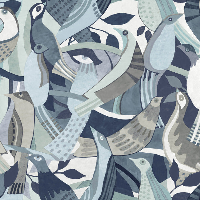 Fauvist Flock Wallpaper by York Wallcoverings