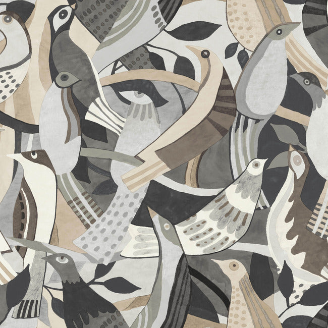 Fauvist Flock Wallpaper by York Wallcoverings
