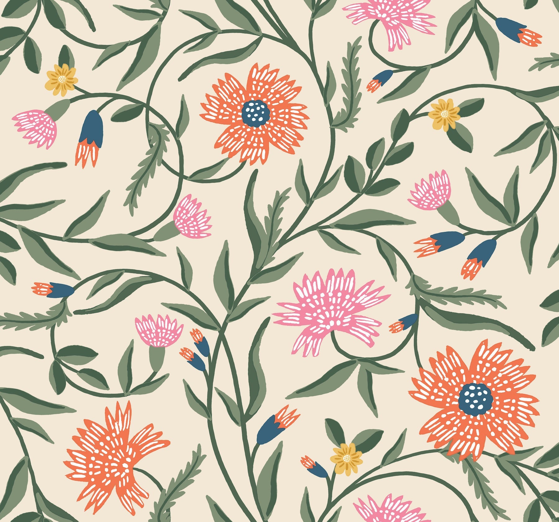 Aster Wallpaper by Rifle Paper Co.