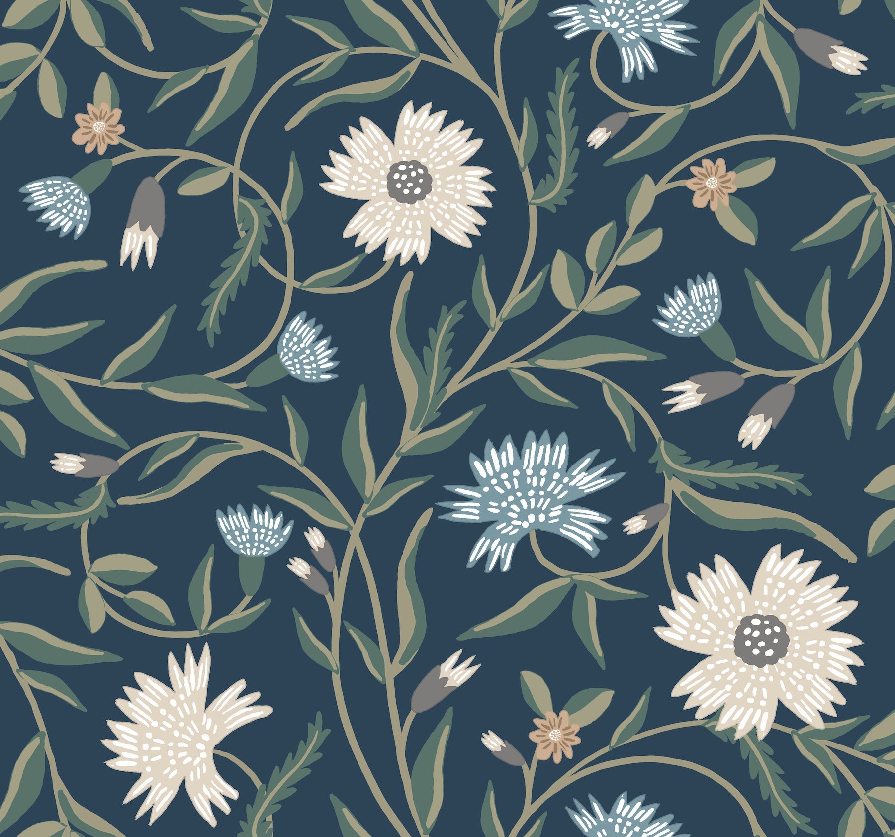 Aster Wallpaper by Rifle Paper Co.