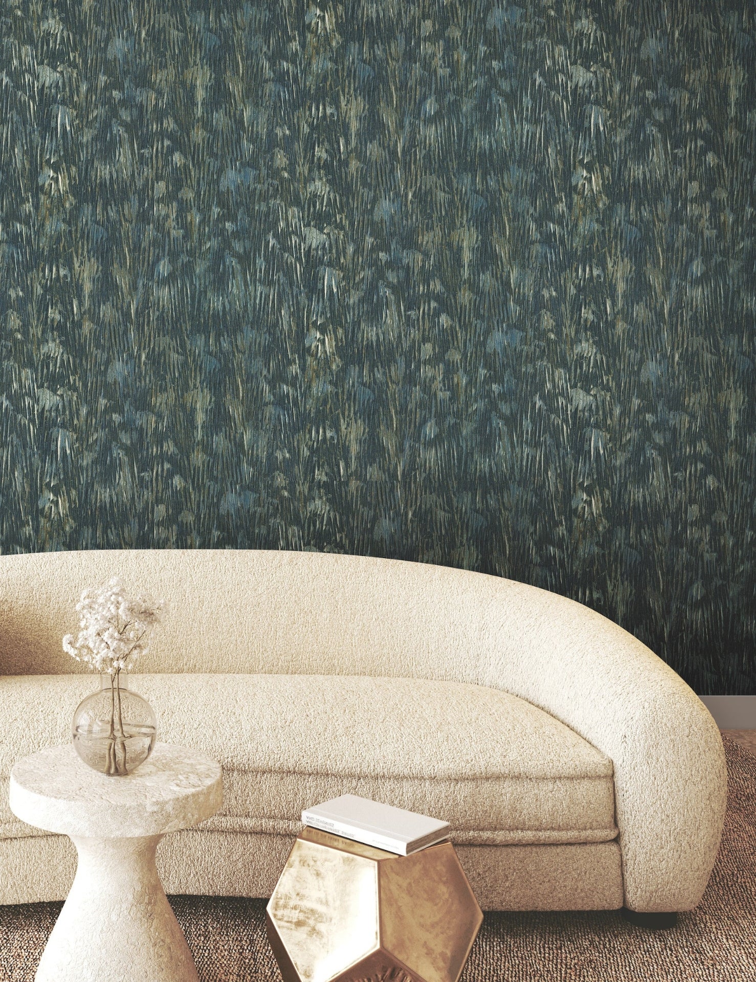 Gilded Plume Wallpper by York Wallcoverings