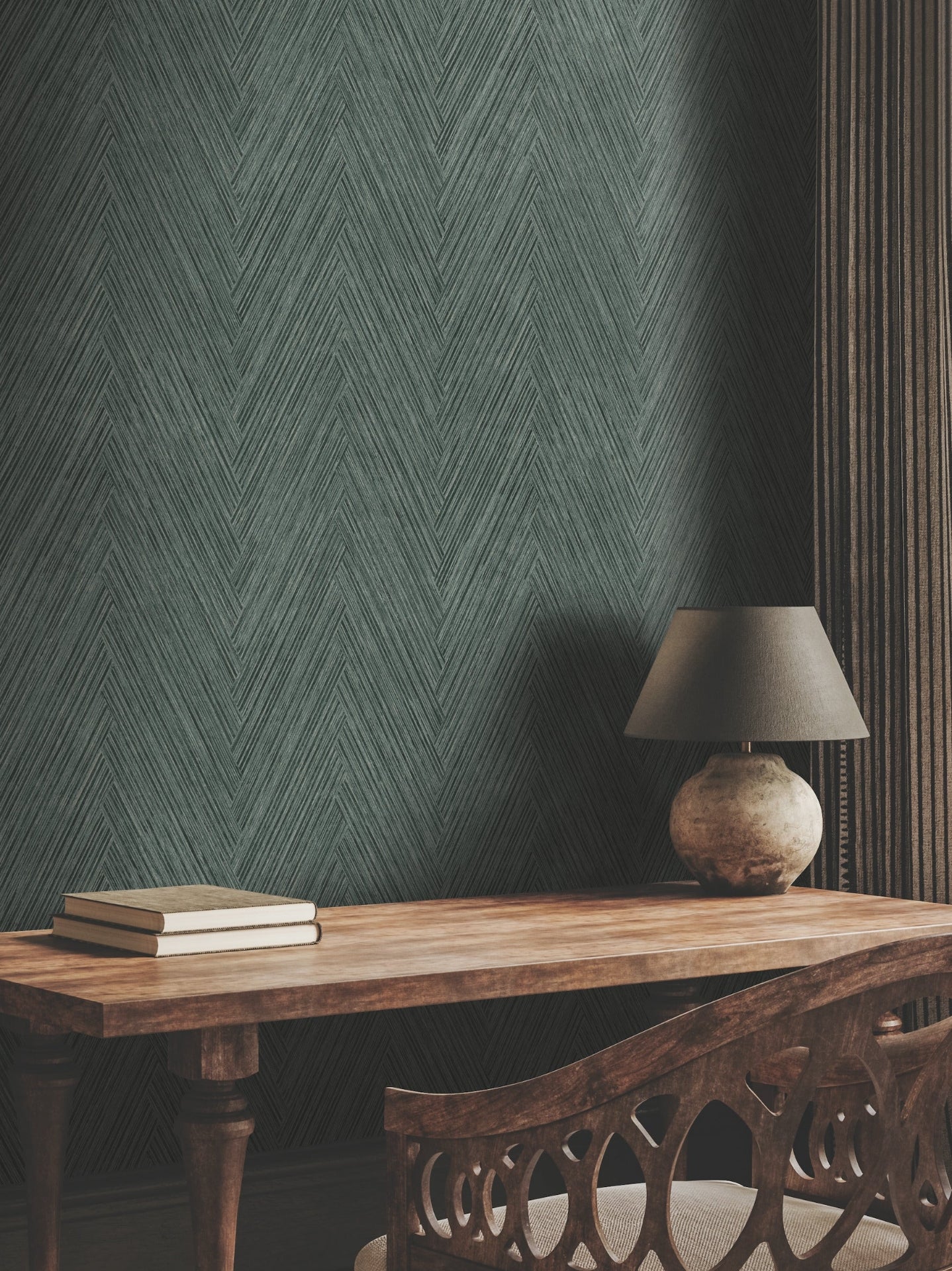 Thatched Chevron Wallpaper by York Wallcoverings