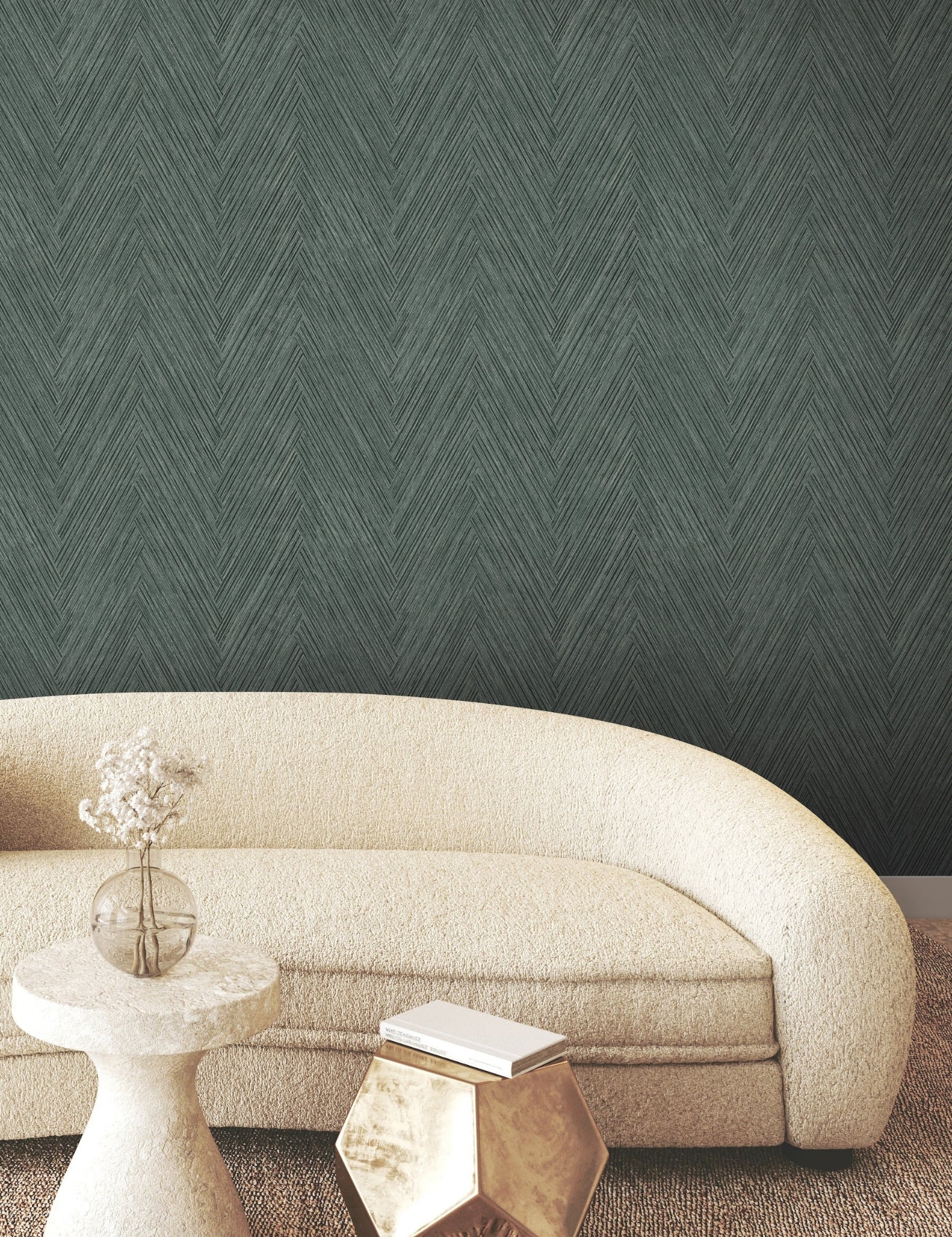Thatched Chevron Wallpaper by York Wallcoverings