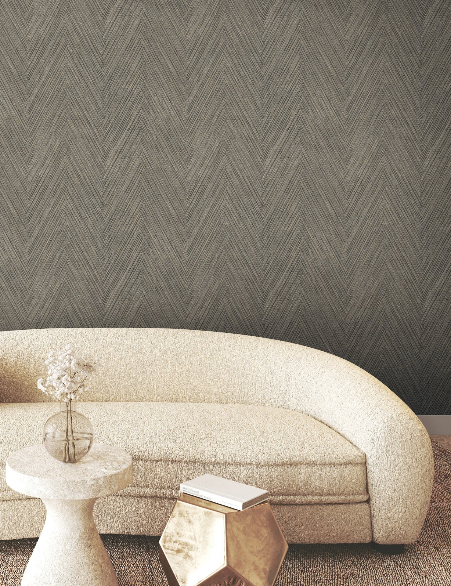 Thatched Chevron Wallpaper by York Wallcoverings