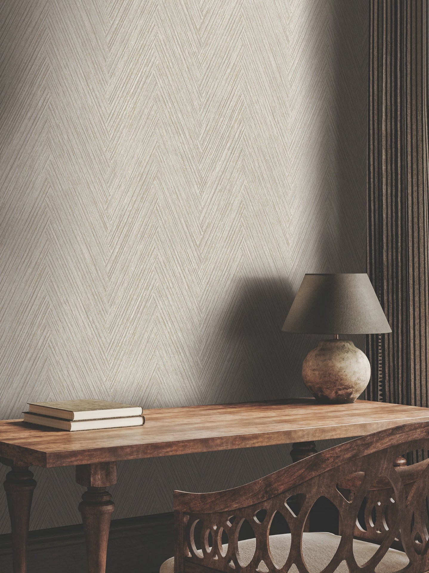 Thatched Chevron Wallpaper by York Wallcoverings