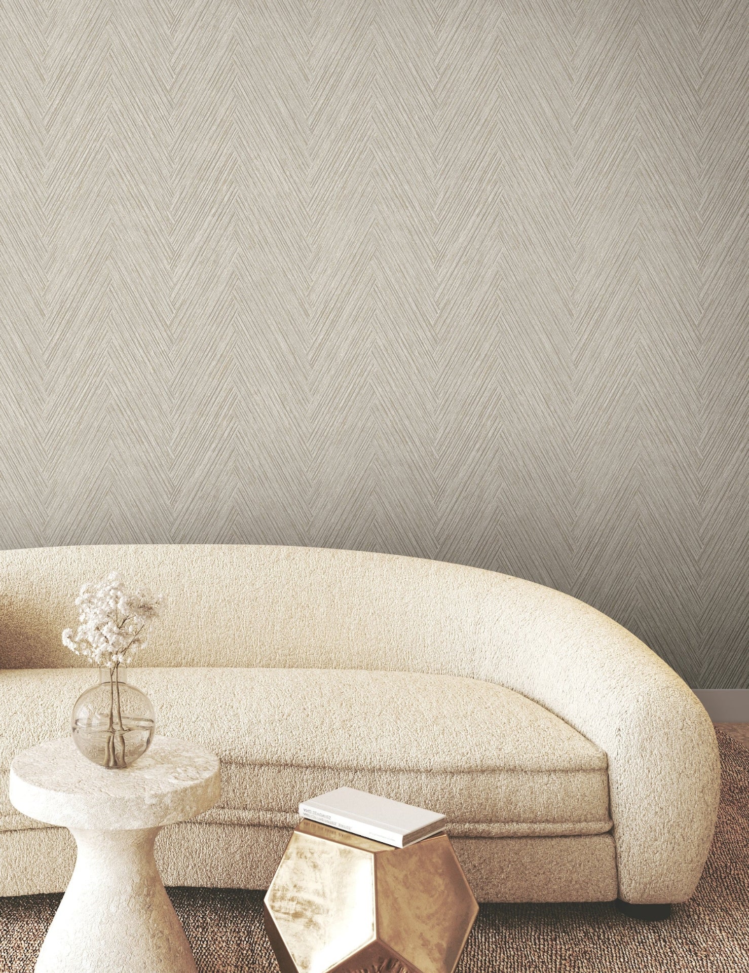 Thatched Chevron Wallpaper by York Wallcoverings