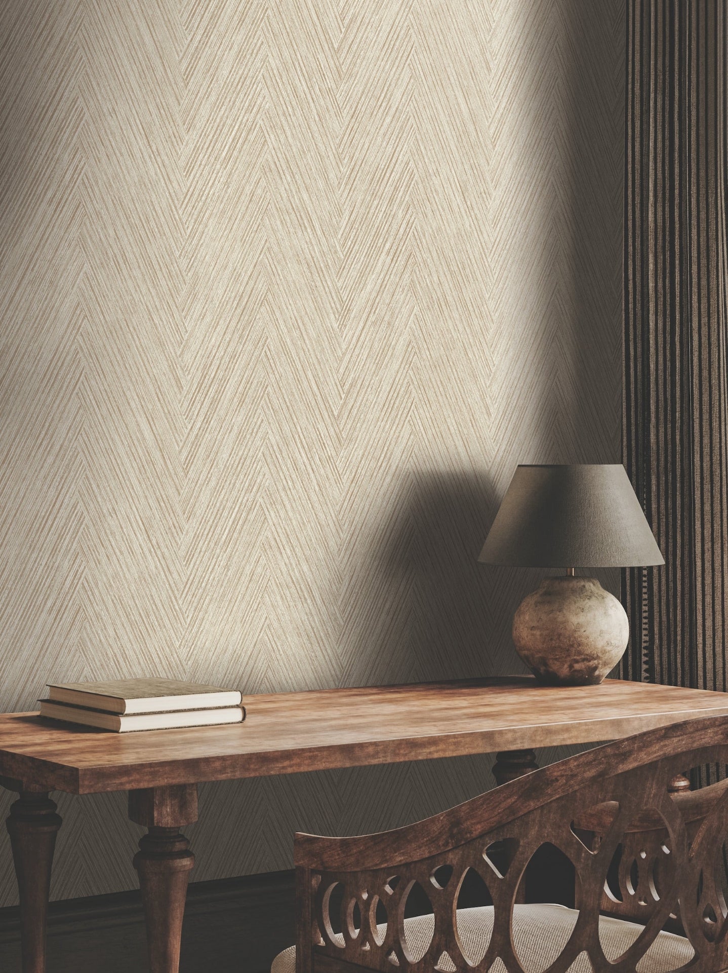 Thatched Chevron Wallpaper by York Wallcoverings
