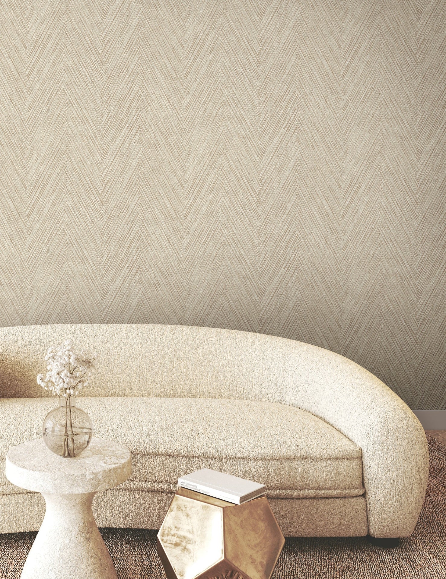 Thatched Chevron Wallpaper by York Wallcoverings