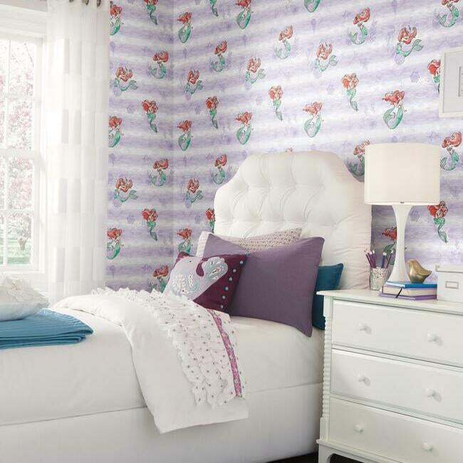 Disney The Little Mermaid Swim Wallpaper by York Wallcoverings