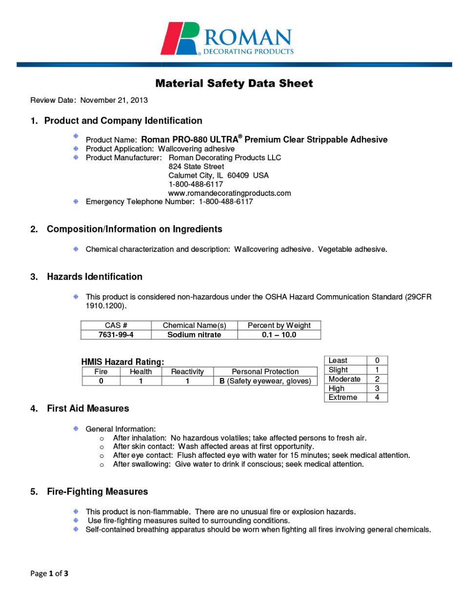 Roman Pro-880 Ultra Clear Strippable Wallpaper Adhesive Glue