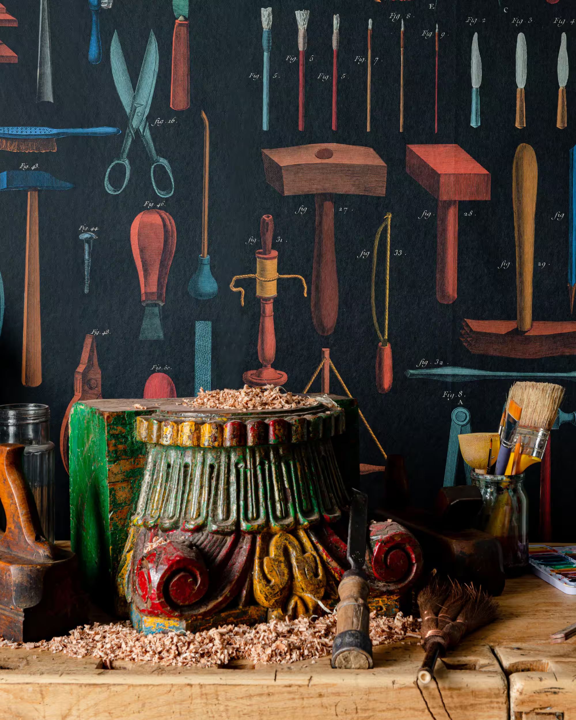 Old Tools Wallpaper by Mind the Gap