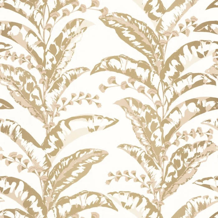 Escapade Large Leaf Wallpaper