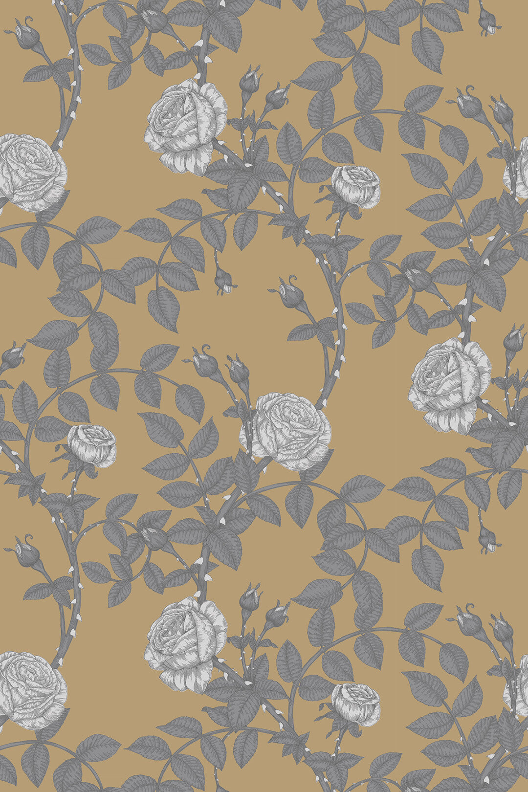 McGegan Rose Wallpaper by Timorous Beasties