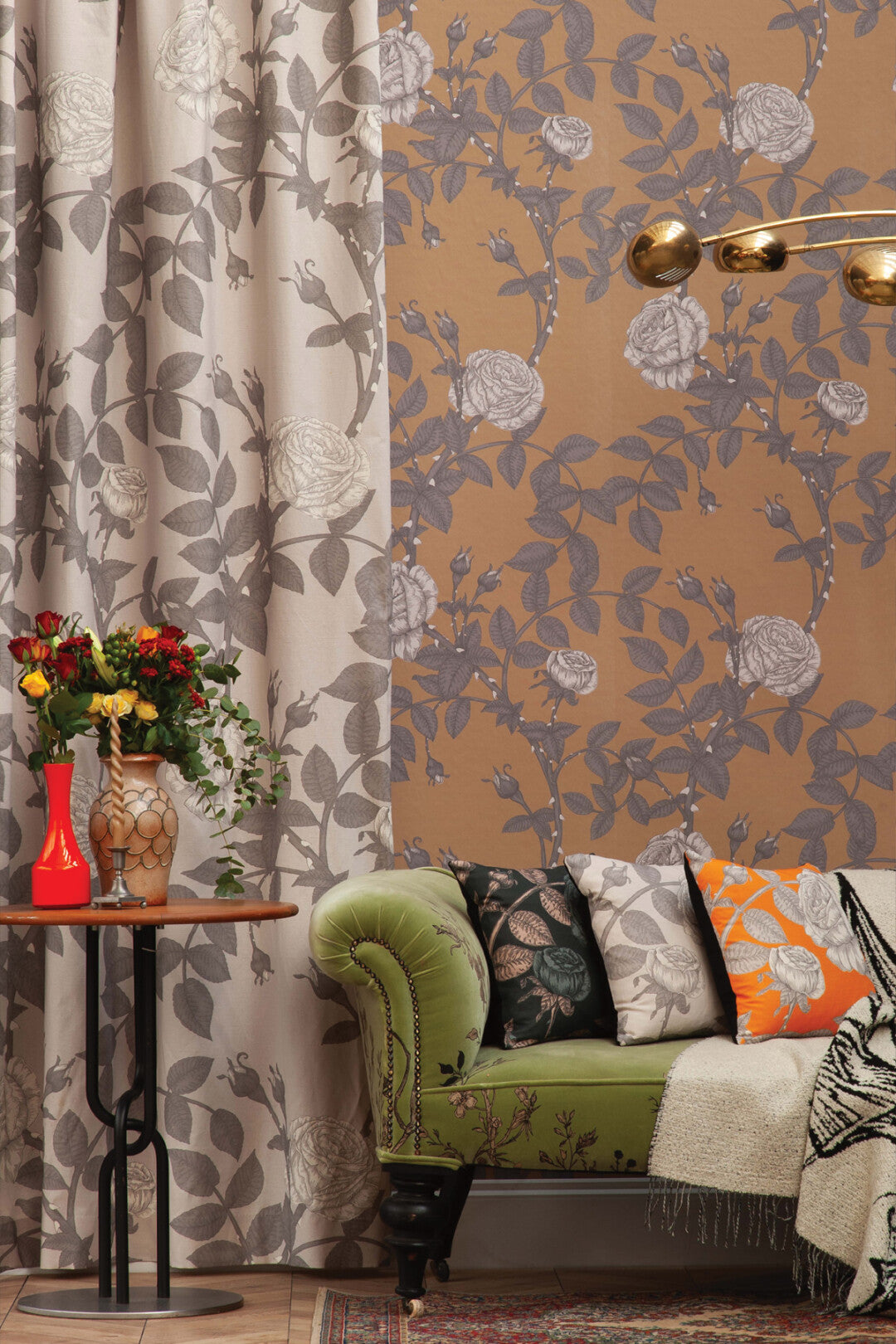 McGegan Rose Wallpaper by Timorous Beasties