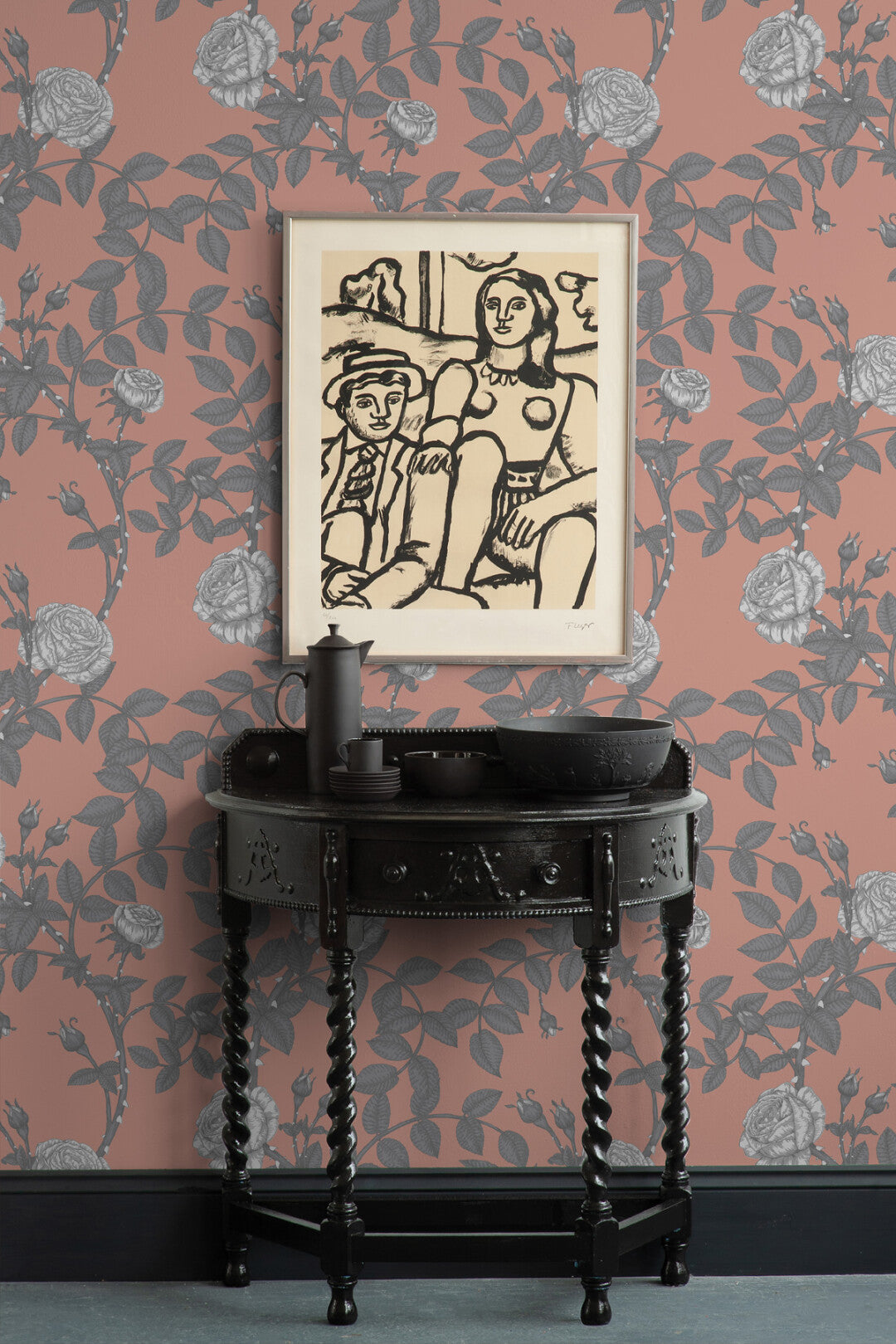 McGegan Rose Wallpaper by Timorous Beasties