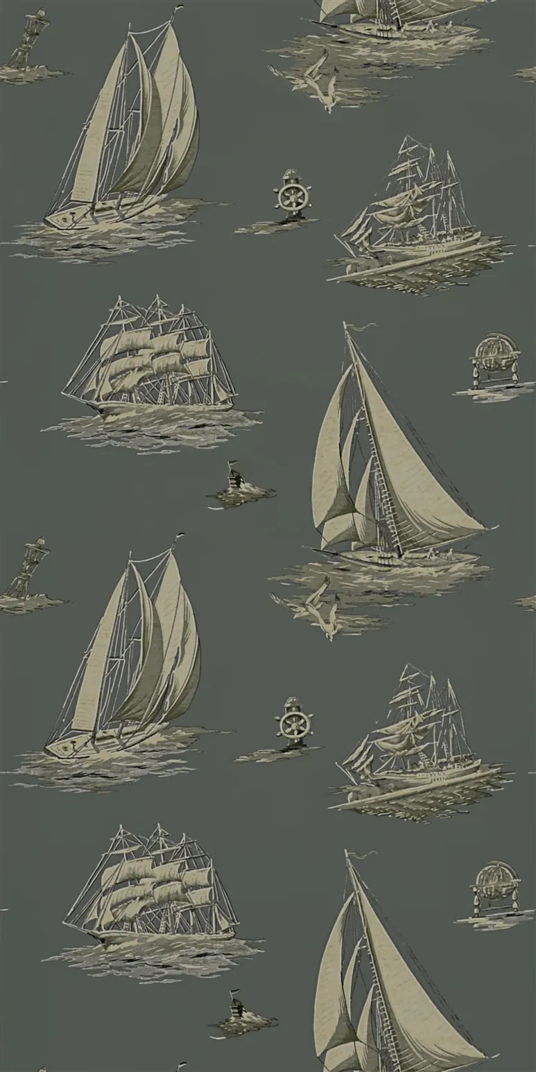 Down Easter Boats Wallpaper by Ralph Lauren