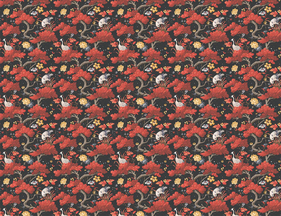 Crane Bird  Wallpaper by Woodchip & Magnolia