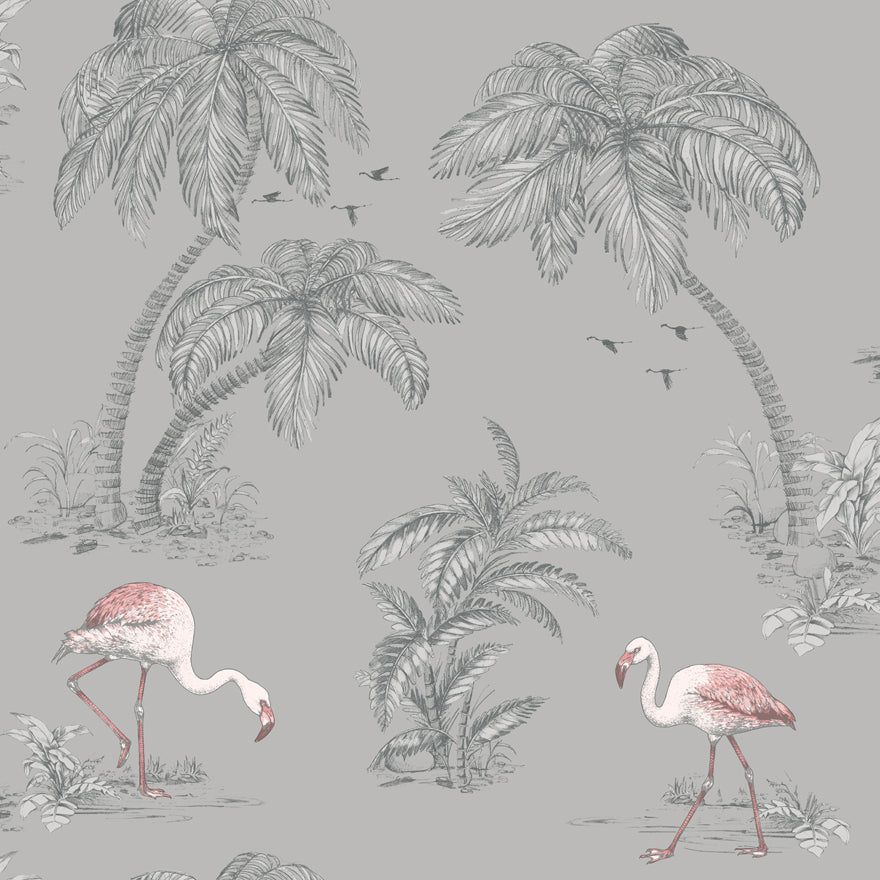 Flamingo Lake Wallpaper by Holden Decor
