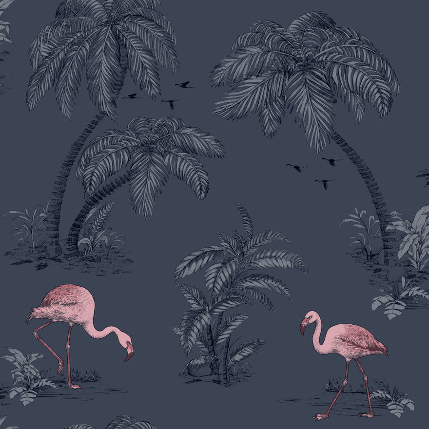 Flamingo Lake Wallpaper by Holden Decor