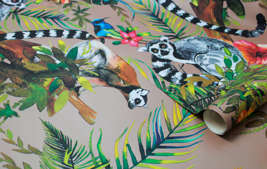 Lemur Wallpaper by Holden Decor