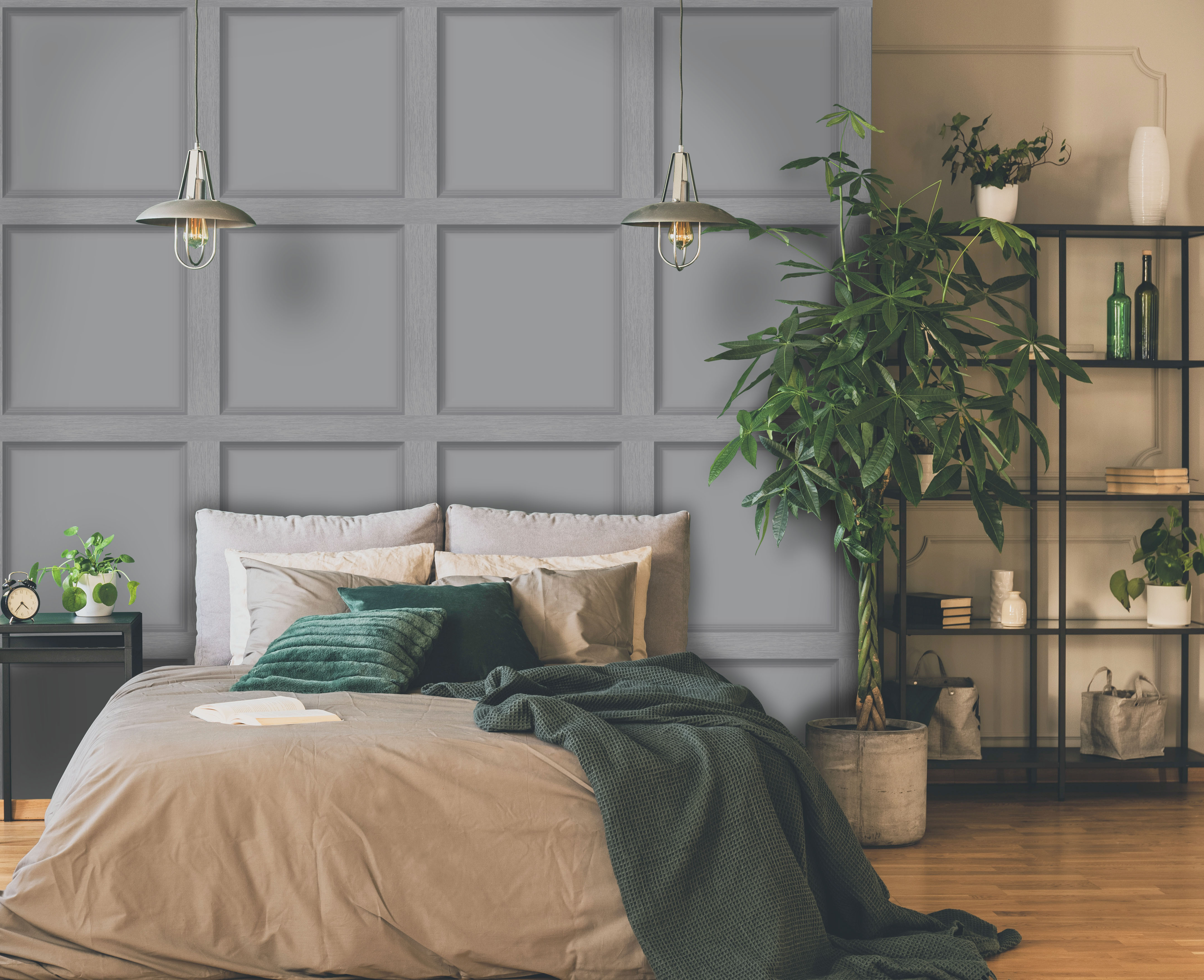 Modern Wood Panel Wallpaper by Holden Decor