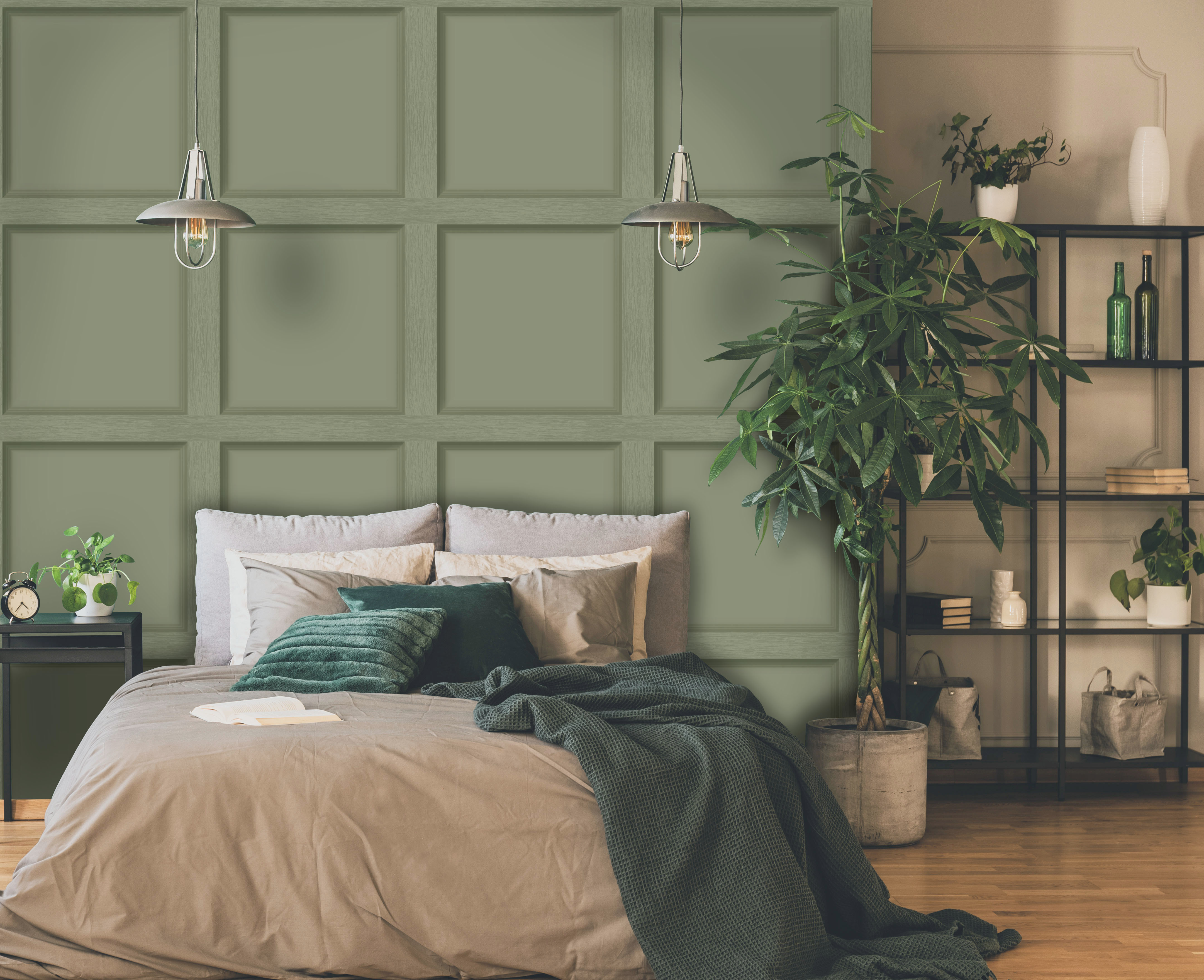 Modern Wood Panel Wallpaper by Holden Decor